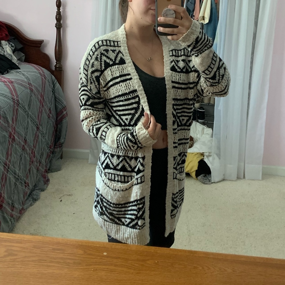 Aztec Printed Cardigan